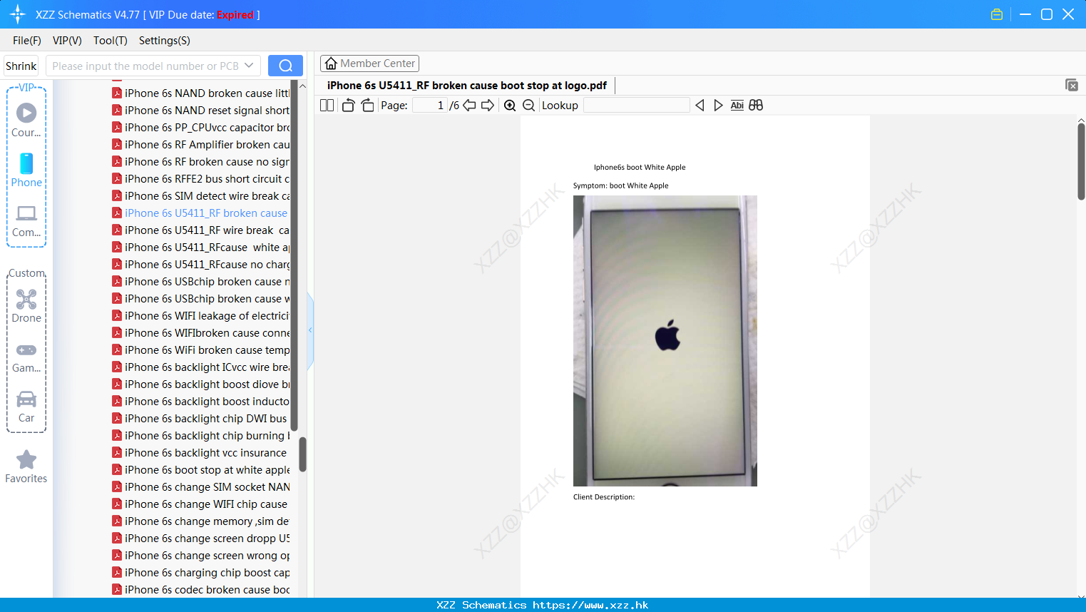 IPhone 6s U5411_RF Broken Cause Boot Stop At Logo